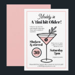 Convite Chic de Martini para 30 anos ou Qualquer I<br><div class="desc">Impressione os convidados com um convite chic de martini para o seu aniversário de 30 anos. Celebre com estilo. Compre agora para uma festa inesquecível!</div>