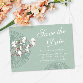 Convite Chinoiserie Verde com Sage Horizontal