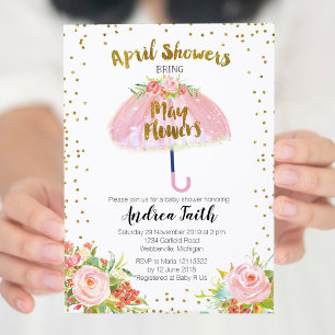 Convite Chuva De Abril Traz Flores De Maio