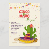 Convite Cinco de Mayo Fiesta