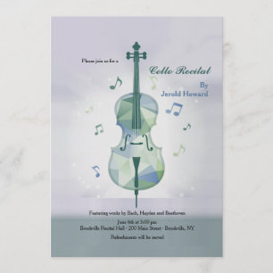 Convite Cinza Recital de Violoncelo