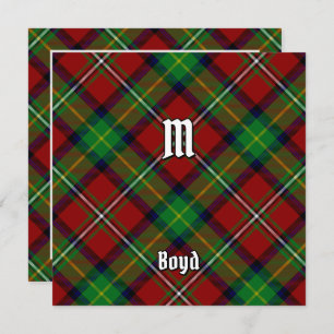 Convite Clan Boyd Tartan