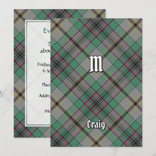 Convite Clan Craig Tartan