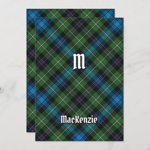Convite Clan MacKenzie Tartan