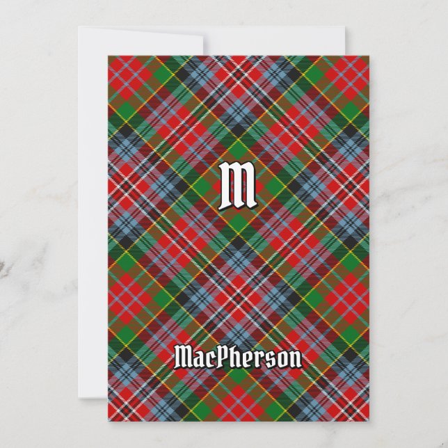 Convite Clan MacPherson Tartan (Frente)