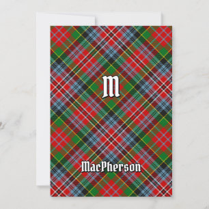Convite Clan MacPherson Tartan
