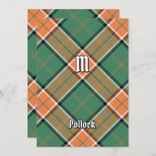 Convite Clan Pollock Tartan