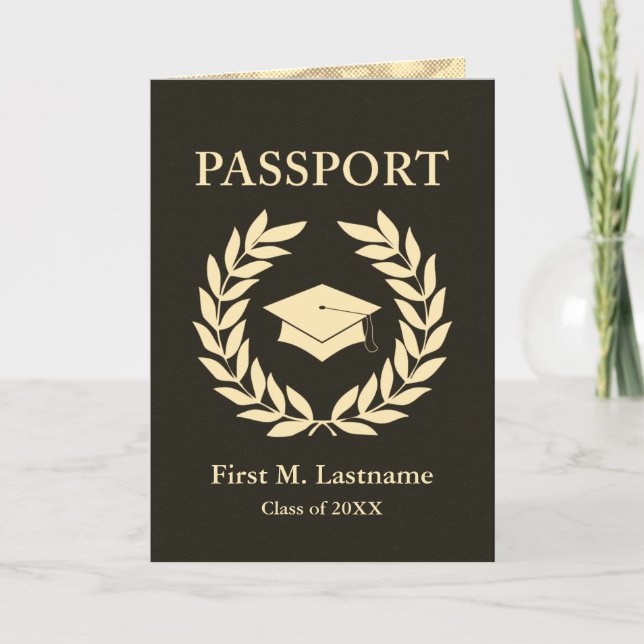 Convite classe de passaporte de graduação 20XX (Frente)