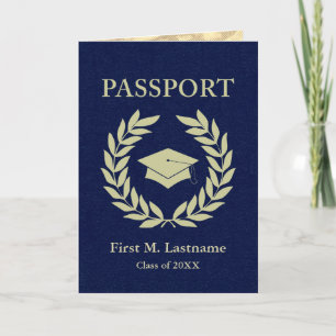 Convite classe de passaporte de graduação 20XX