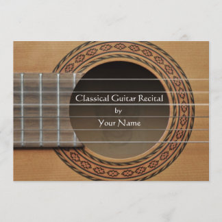 Convite clássico do considerando da guitarra