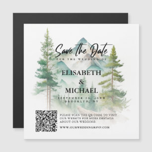 Convite Código QR Externo Salvar a Data Casamento