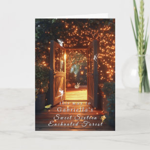 Convite Coelho da Porta das Fadas da Floresta Encantada