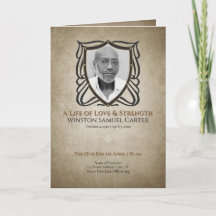 Colagem de 5 Fotos de Funeral com Escudo de inspir
