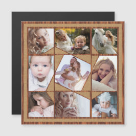 Convite Colagem de Fotos Familiares 9 Fotos Instagram Burl