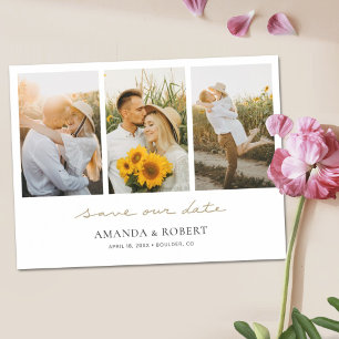 Convite Colagem de Fotos Múltipla Moderna Simples Salve a 