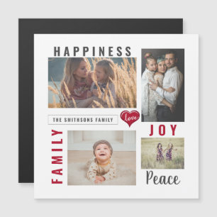 Convite Colagem de Fotos Personalizada e Família de Alegri