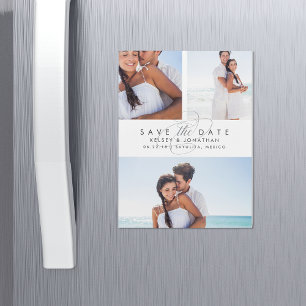 Convite Colagem de Fotos Simplesmente Elegante Salve a Dat
