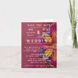 Convite Coleção de Casamento de Elegância Floral Rosa