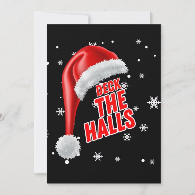 Convite Coleção Neve Deck The Halls (Frente)