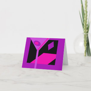 Convite Colorful Martini Cocktail Invite