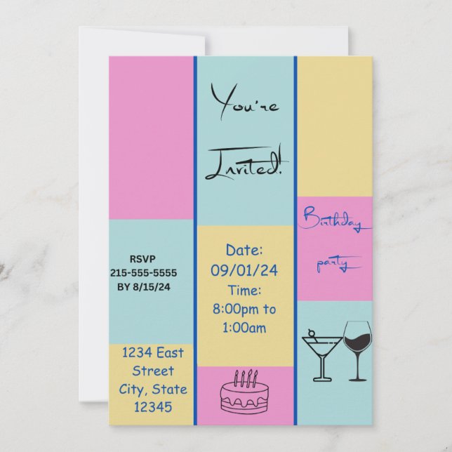 Convite Colorido (Frente)