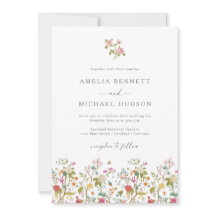 Convite Colorido ao Casamento vintage