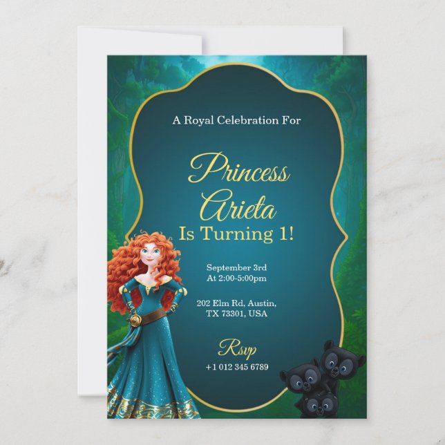 convite colorido de aniversário com uma vibe de pr (Frente)