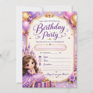 Convite Colorido de Festa de Aniversário – Diverti