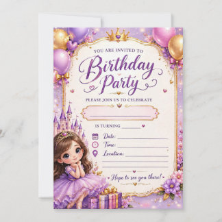 Convite Colorido de Festa de Aniversário – Diverti