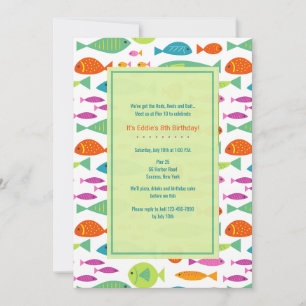 Convite Colorido para Fishes