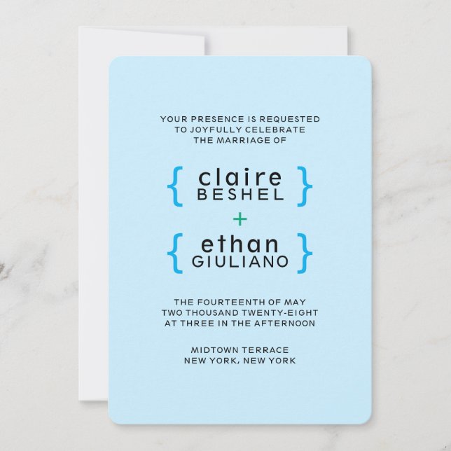 Convite Colorido Simples (Frente)