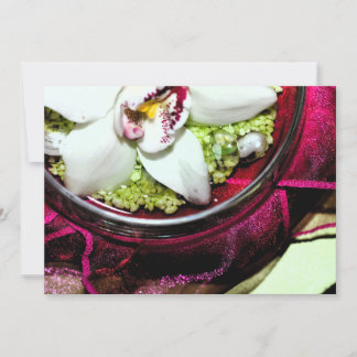 Convite com capa de centro floral