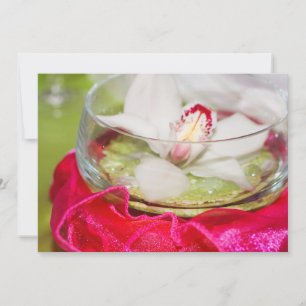 Convite com capa de centro floral