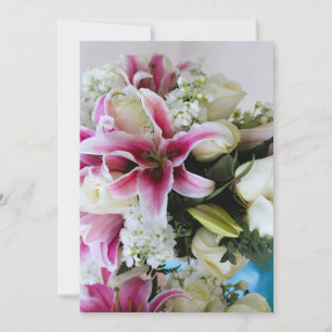 Convite com capa floral