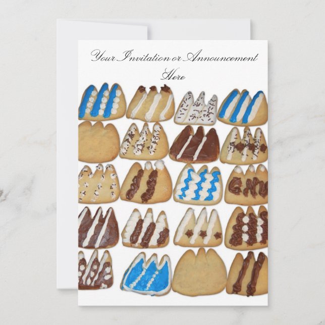 Convite com Cookies cozidos (Frente)