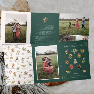 Convite Com Dobra Tripla 12 dias de Natal   Férias 5