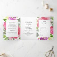 Casamento bonito com Primavera Floral Watercolor A