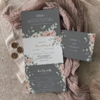 Casamento de Cinzas Florais Rosa Rosa Clássica