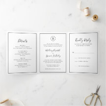 Casamento Elegante Tradicional de Preto e Branco