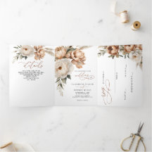 Casamento Floral Boho Outono Pampas Terracota Rúst