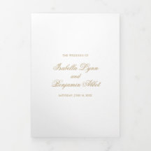 Casamento Formal Tradicional em Ouro Elegante