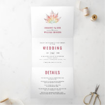 Casamento outono vermelho impressão burgundy color