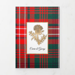 Convite Com Dobra Tripla Casamento Personalizado De Foto Clan Wilson