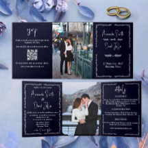 Casamento Preto Azul Escuro Rico