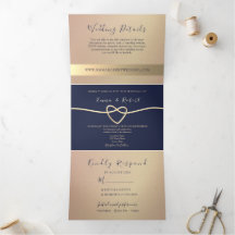 Casamento Sofisticado em Dourado Rosa e Azul Marin