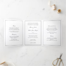 Classic Border Black and White Timeless Wedding