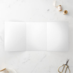 Convite Com Dobra Tripla Crie o Seu Próprio -