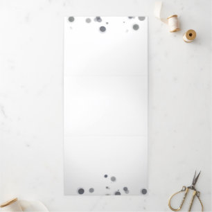 Convite Com Dobra Tripla Crie seu personalizado personalizado