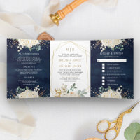 Dourada rustica Ivory Floral Tudo em Um Casamento 