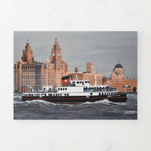 Convite Com Dobra Tripla Ferry Cross the Mersey! (Cobrir)